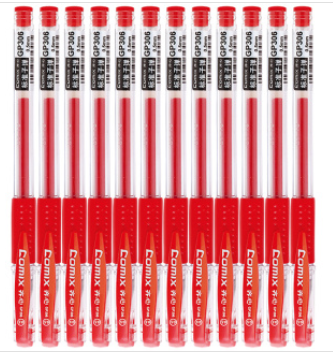 【齊心】 齊心 GP306 通用中性筆 紅